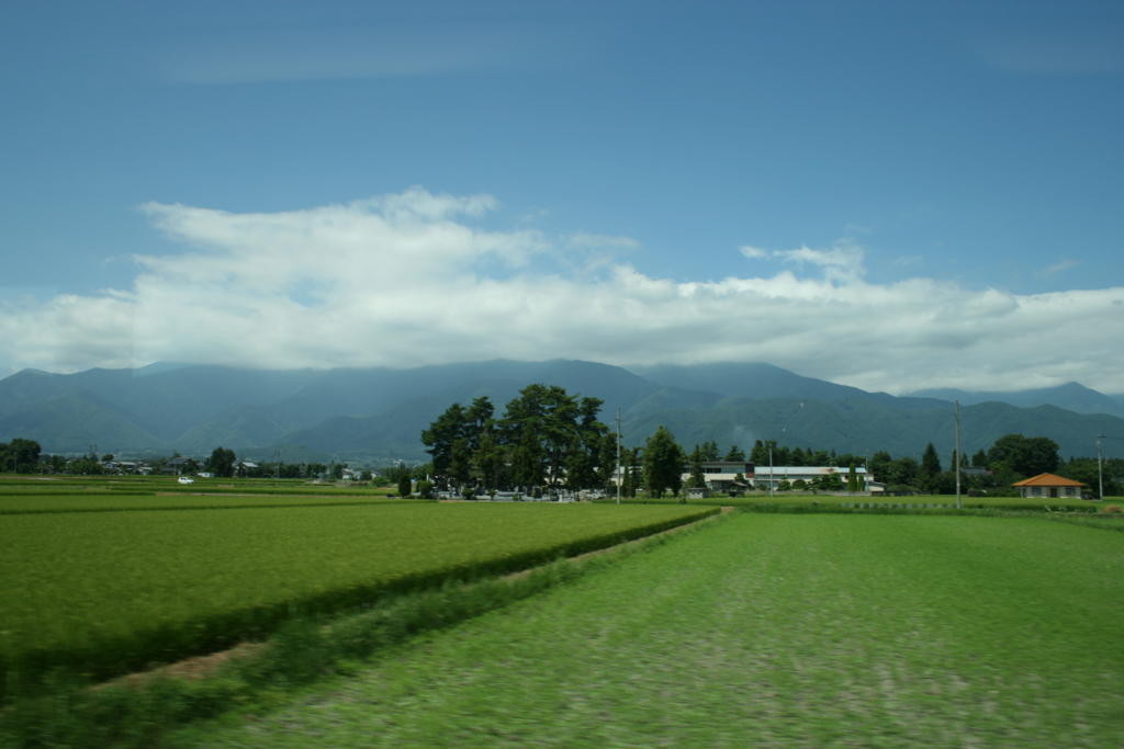 安曇野の田園風景