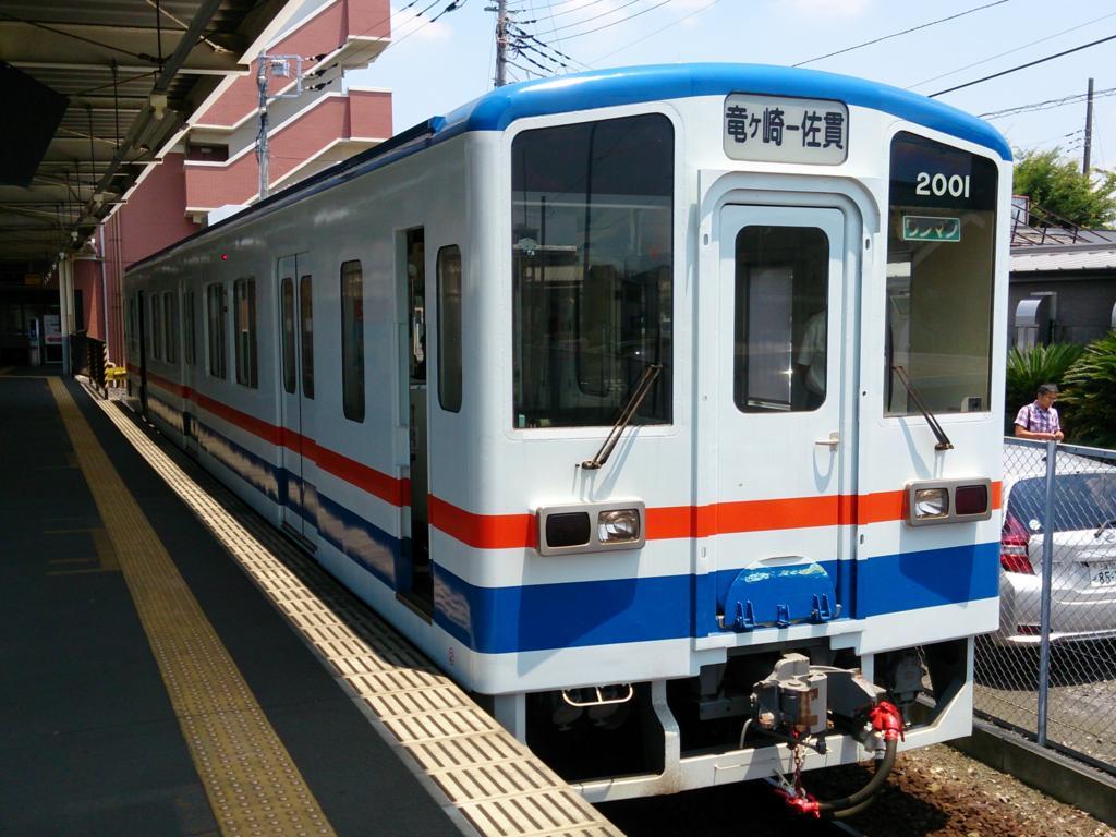 佐貫駅に停車中の竜ケ崎行き