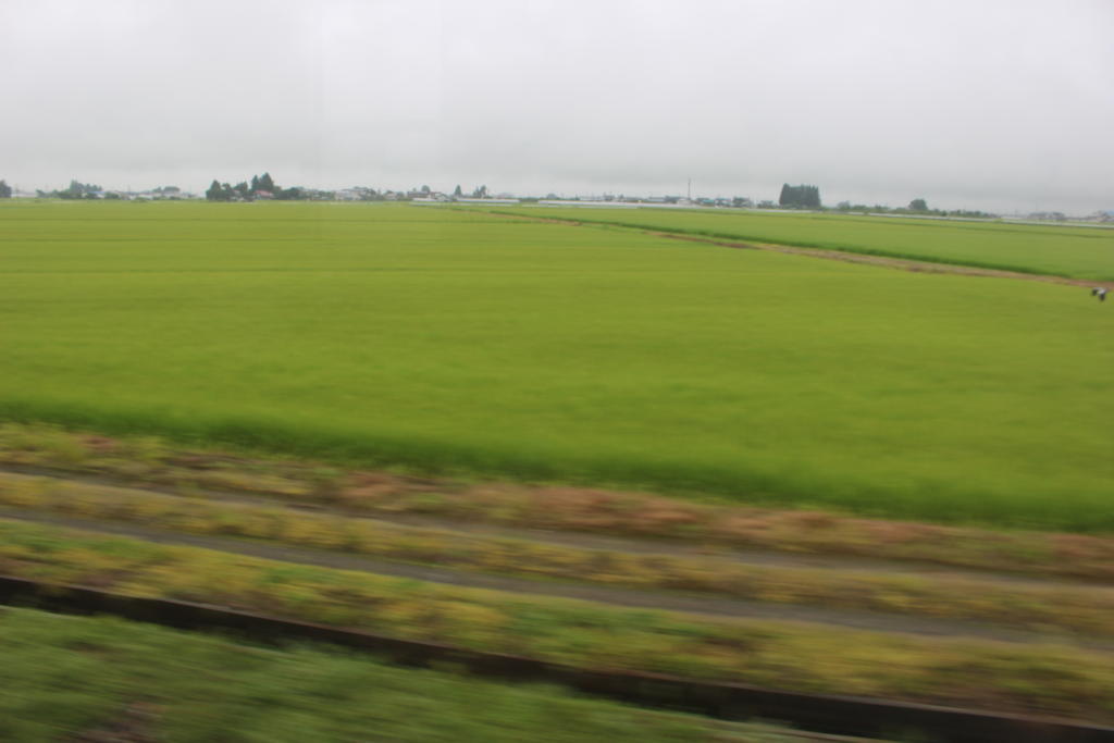 会津盆地の風景