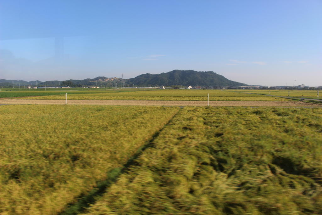 松阪から先もしばらくは田園風景の中を走る
