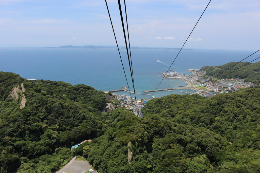 鋸山ロープウェイから東京湾を眺める 絶景です！