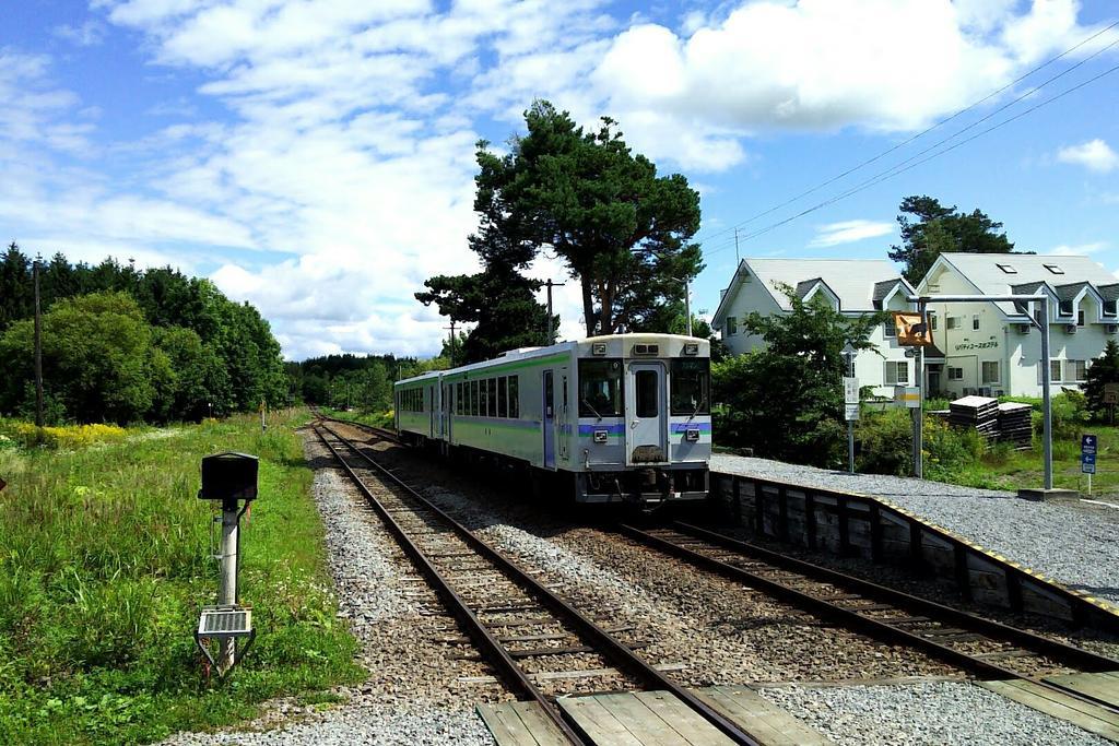 絶景の美瑛パノラマロードの最寄り駅、美馬牛駅