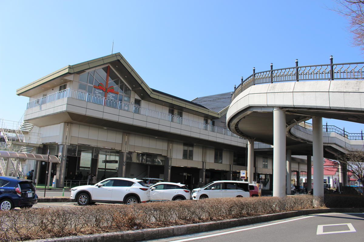 ちょうど1時間で軽井沢駅北口に到着！