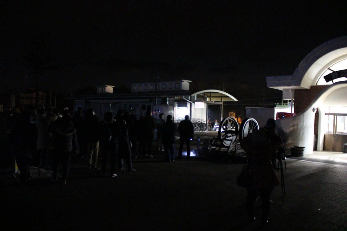 野辺山駅前での星空観察会