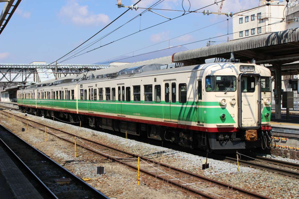 週末パスで乗車できるしなの鉄道