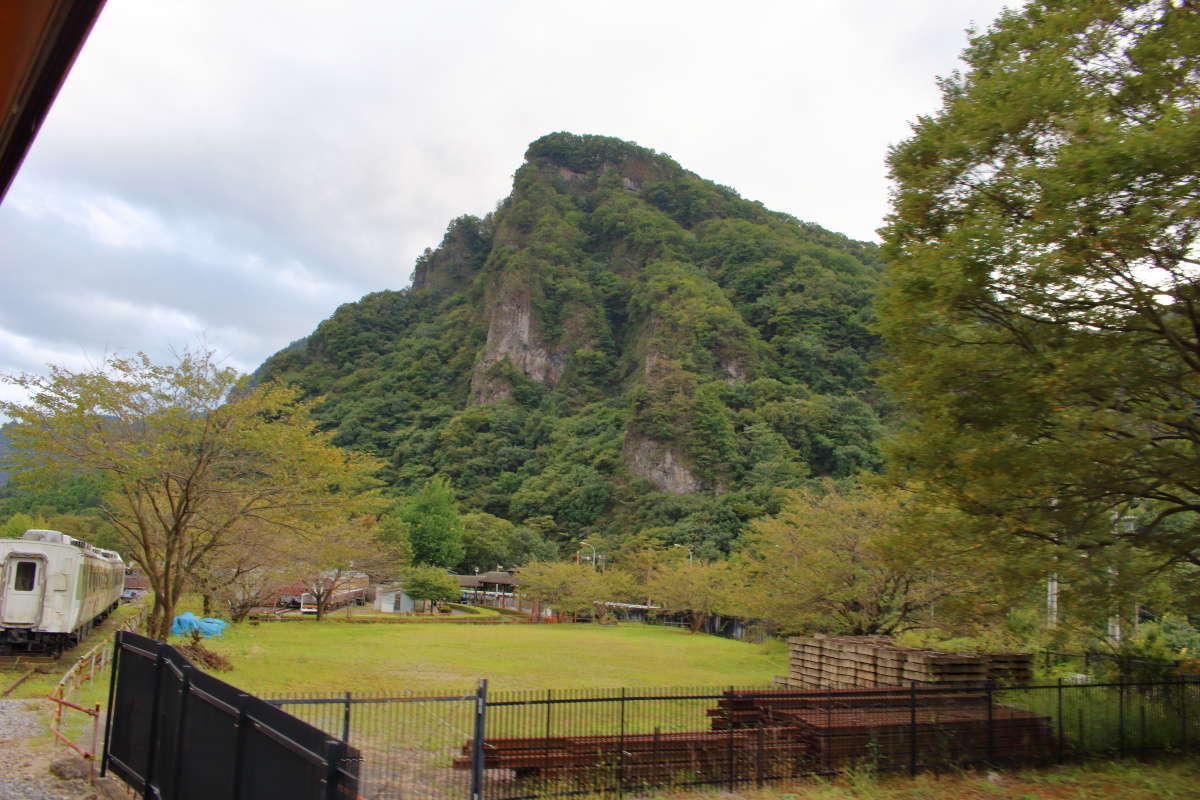 碓氷峠鉄道文化むらの敷地へ