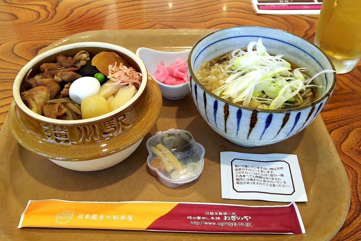 「峠の釜めし ミニ蕎麦セット」