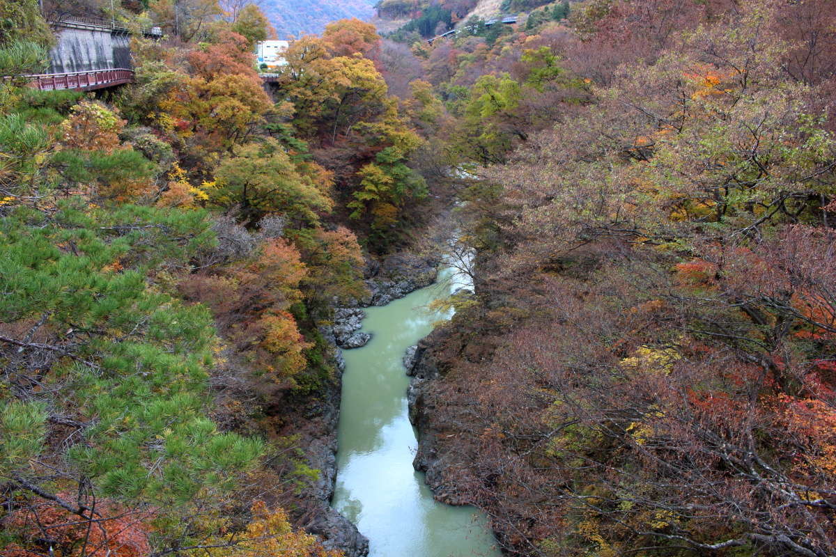 紅葉が美しい吾妻渓谷