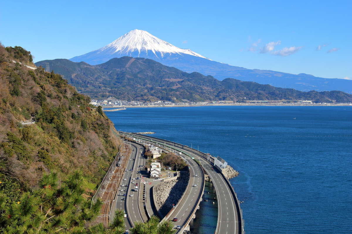 薩埵峠からの富士山の眺め