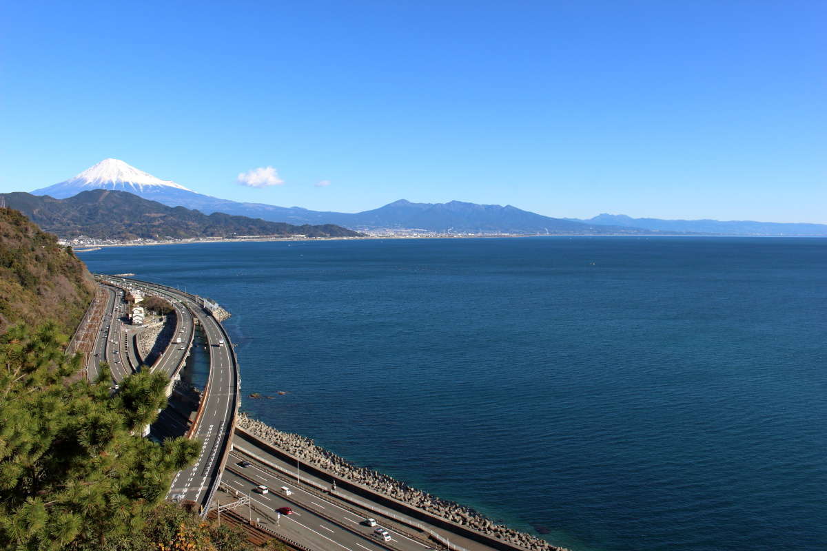 薩埵峠展望台からの絶景！（広角）