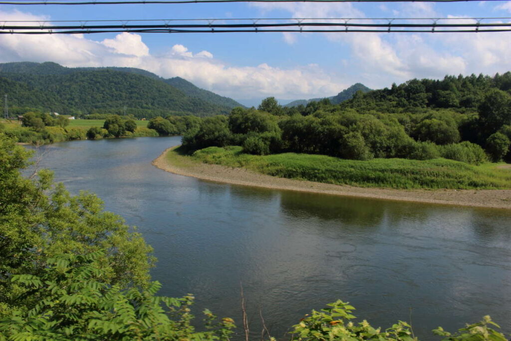 ゆったりとした流れが美しい天塩川