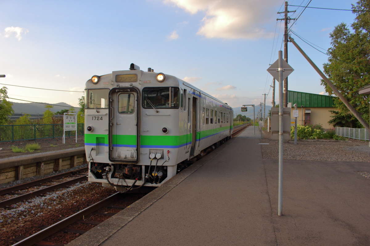 比布駅で途中下車