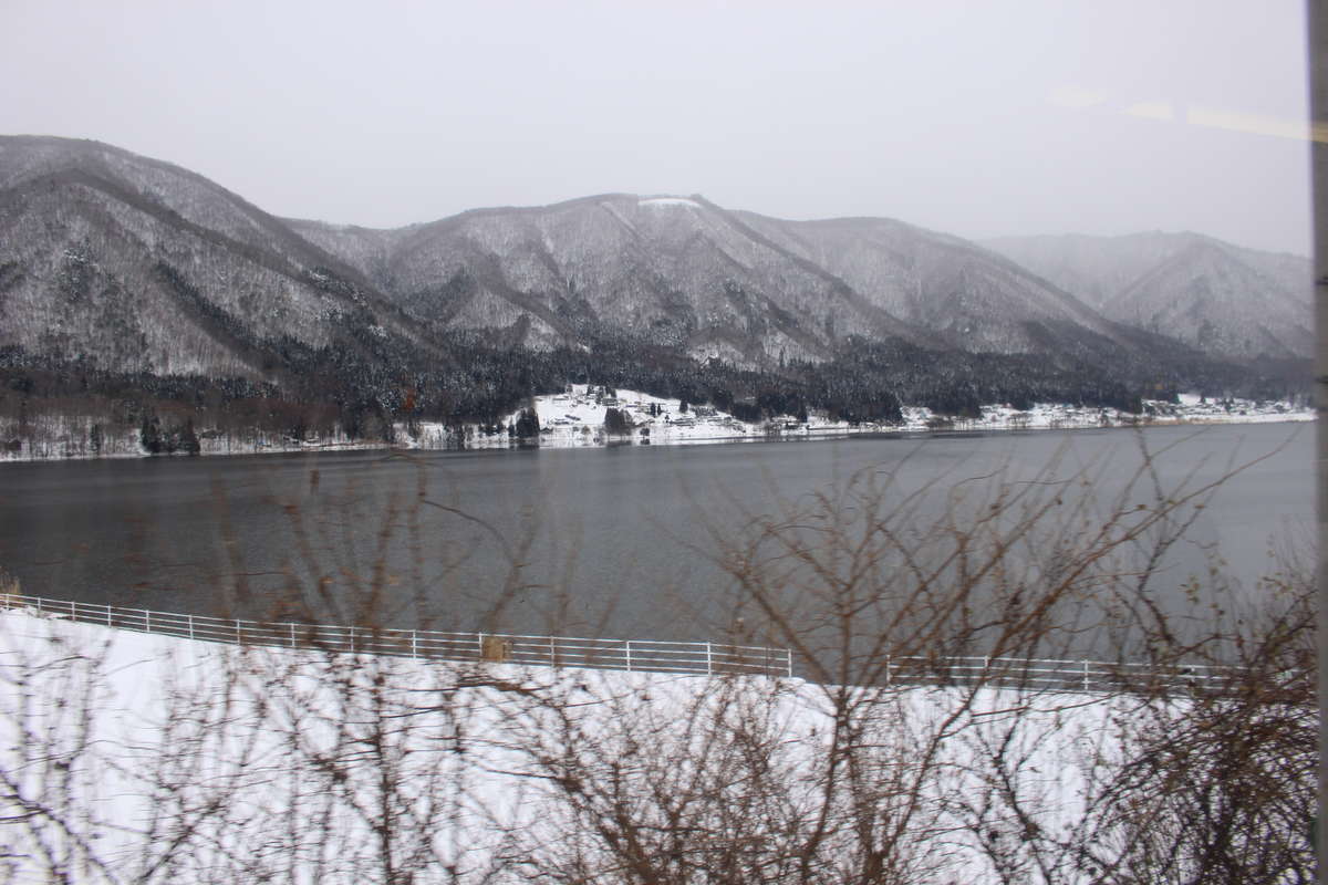 雪景色の仁科三湖