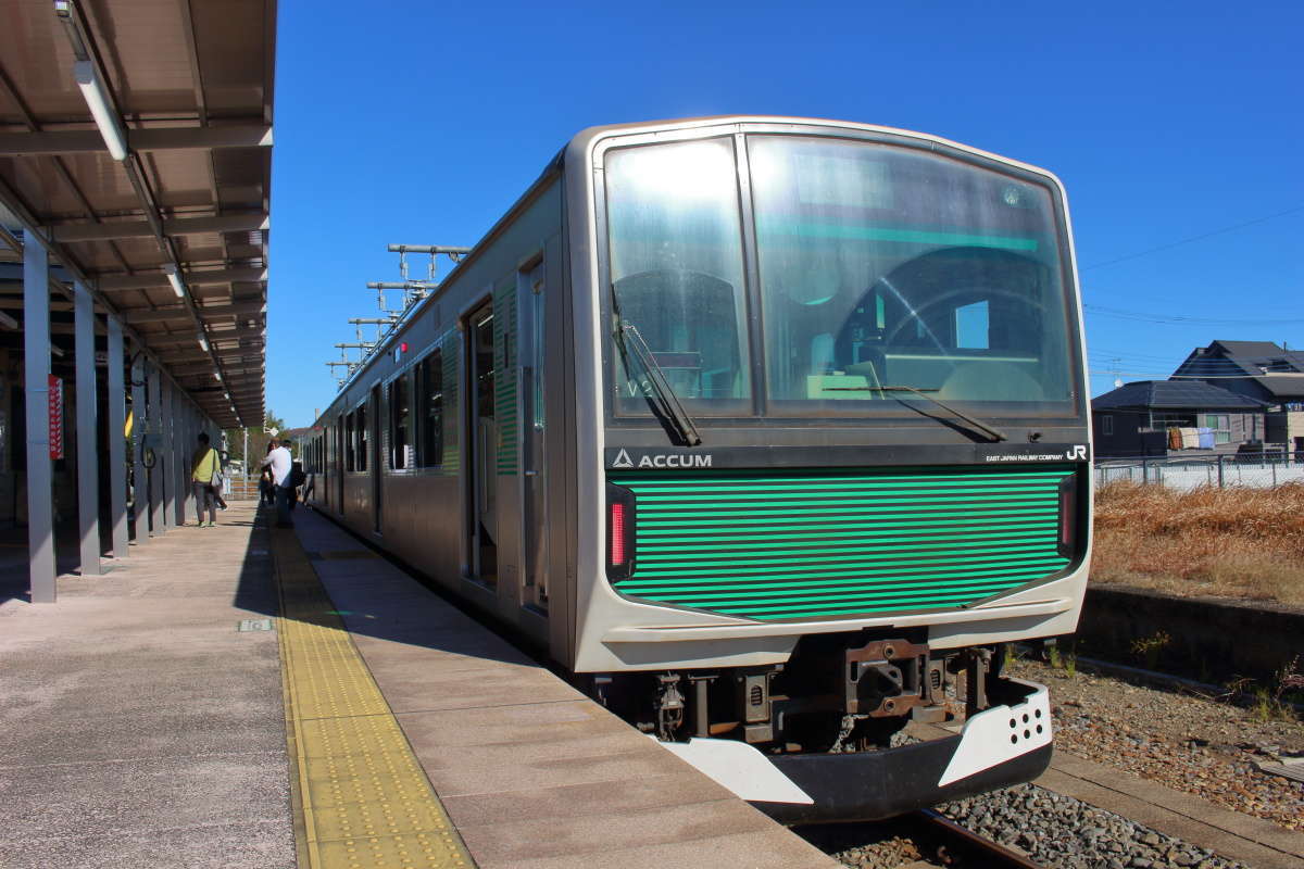 宇都宮から40分弱で終点の烏山駅に到着