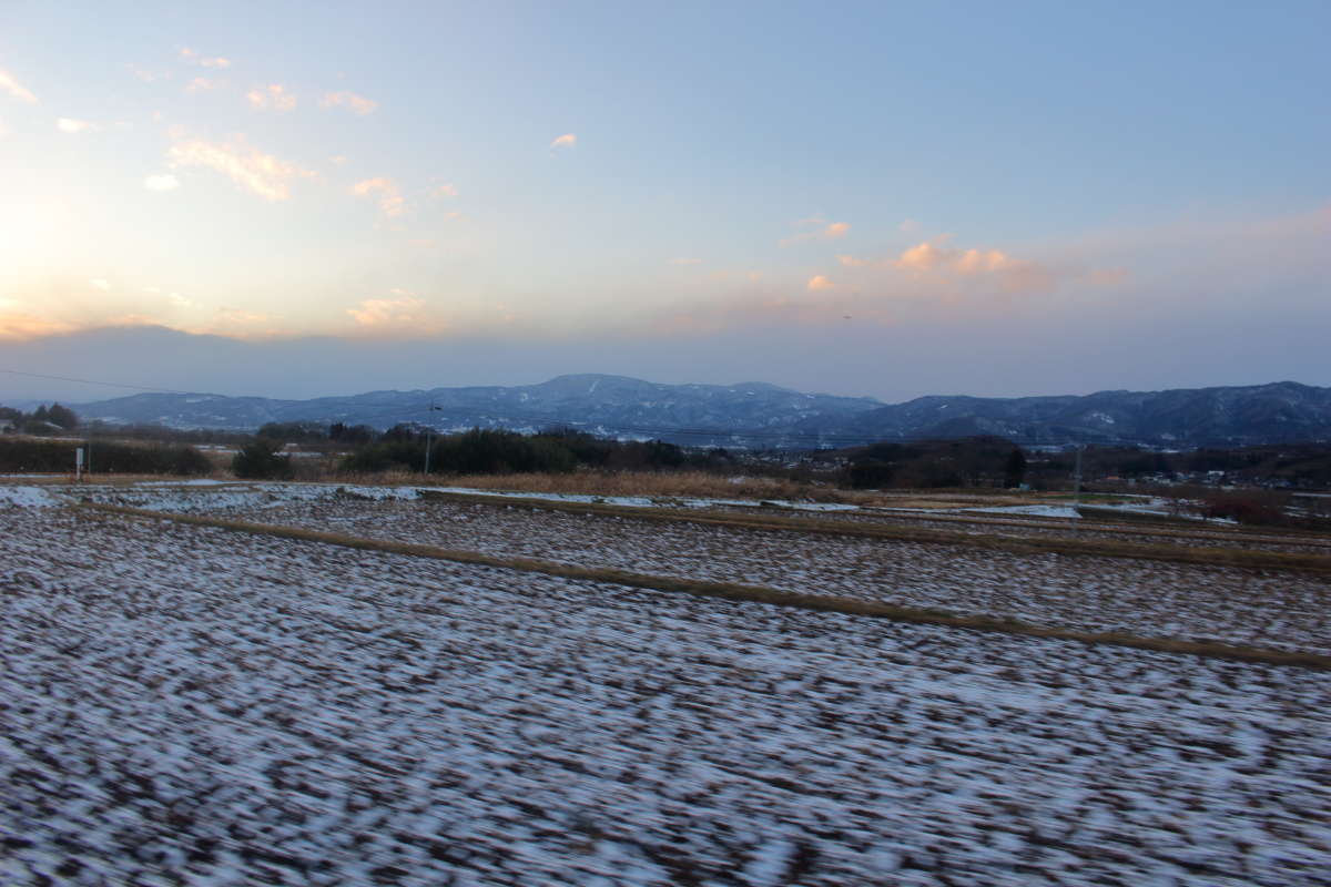 阿武隈川が見えなくなると再び田園風景に