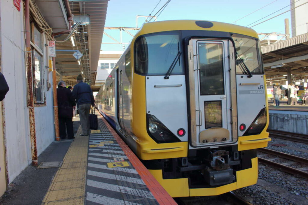 2021年に運転された快速「成田山初詣ぐんま号 」