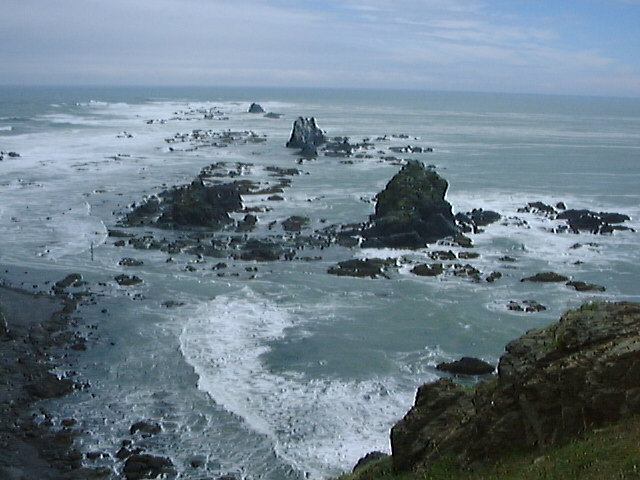 日高山脈がそのまま海に没したえりも岬