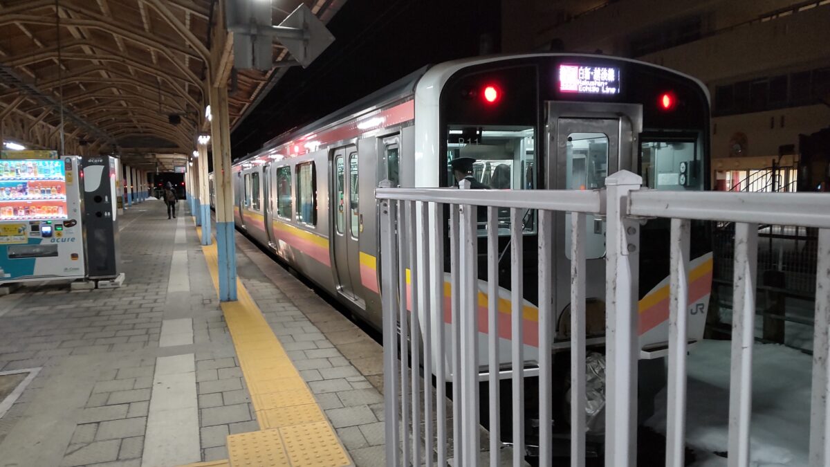 新発田駅から乗車した白新線内野行き普通列車