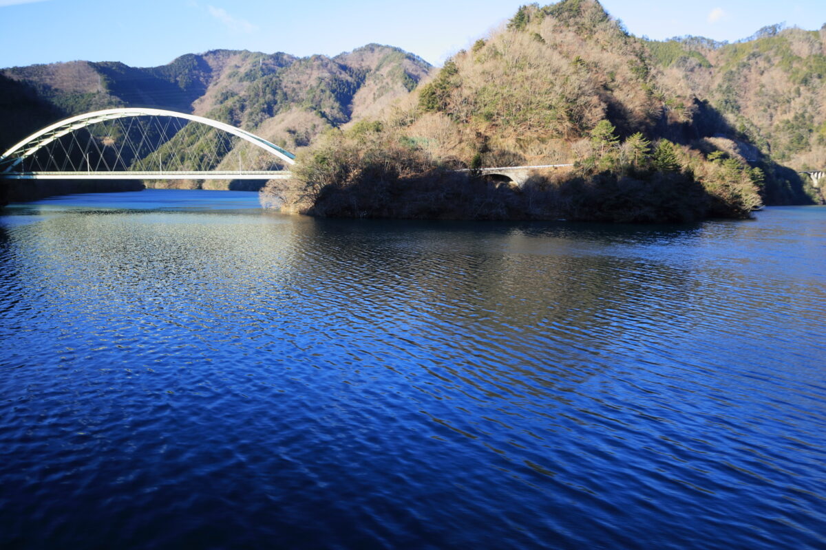 飯田線の車窓いっぱいに広がる天竜川