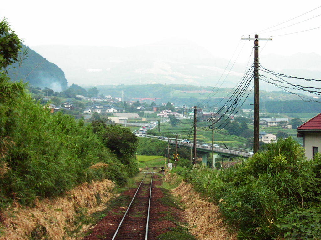 立野駅付近の急勾配