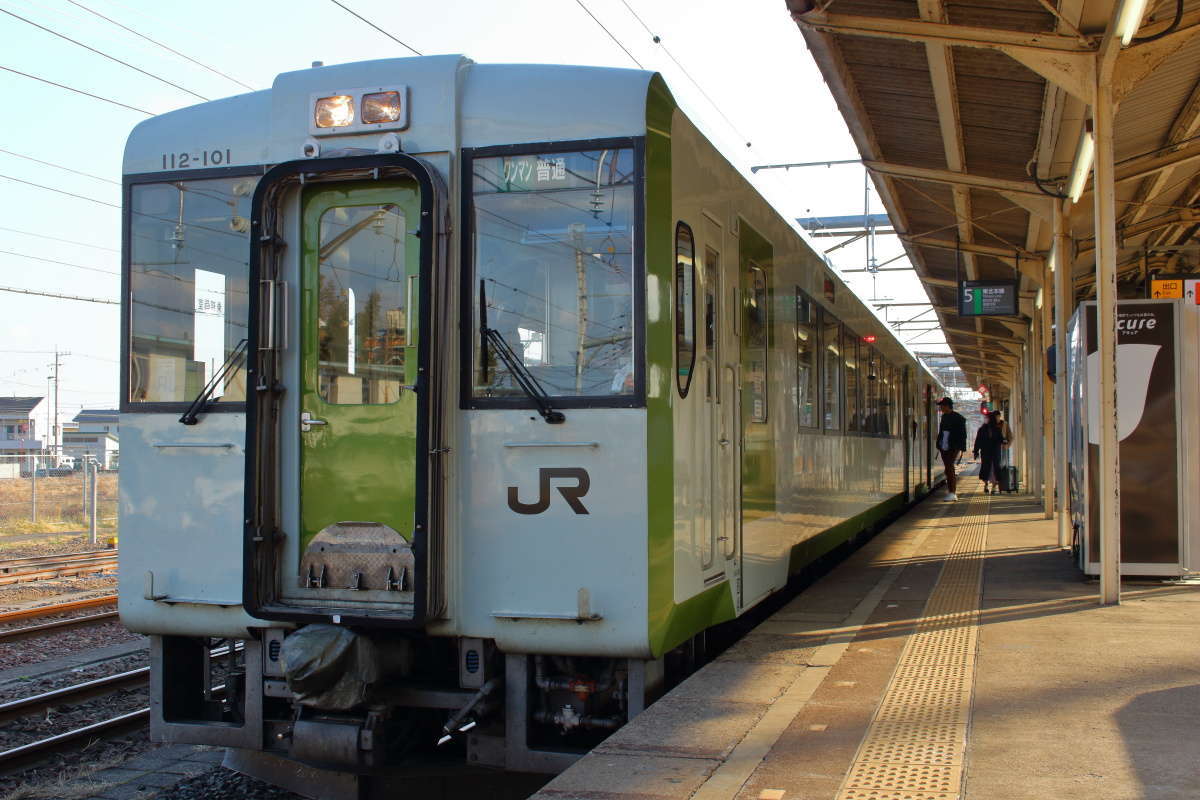 黒磯からはなんと気動車！ キハ110系に乗車